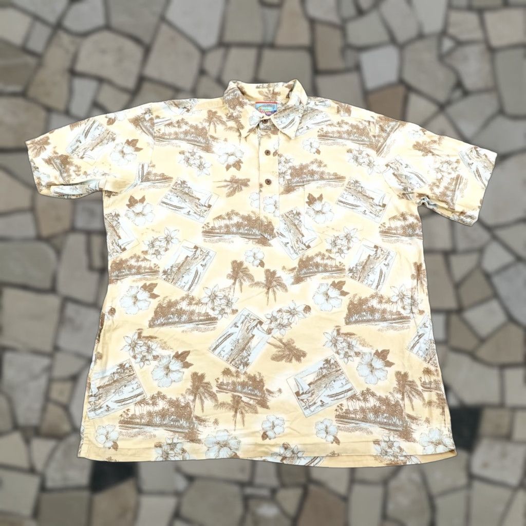 Reyn Spooner VINTAGE Reyn Spooner Shirt Men's Large Short Sleeve Hawaiian Floral Aloha Beach Tropical Cotton Collared Button-Up All Seasons Size US L / EU 52-54 / 3 - 1 Thumbnail