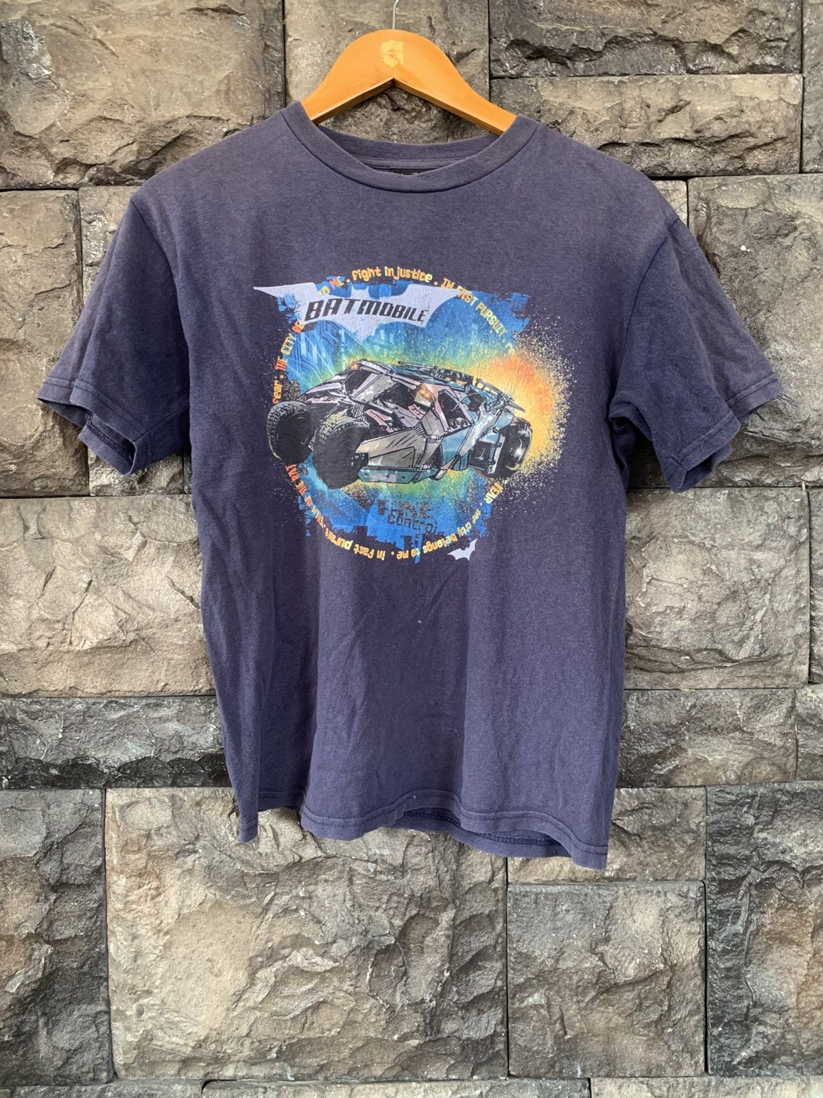 DC Comics × Vintage Vintage Batman Begins Batmobile Action Movie T shirt Size US S / EU 44-46 / 1 - 1 Thumbnail