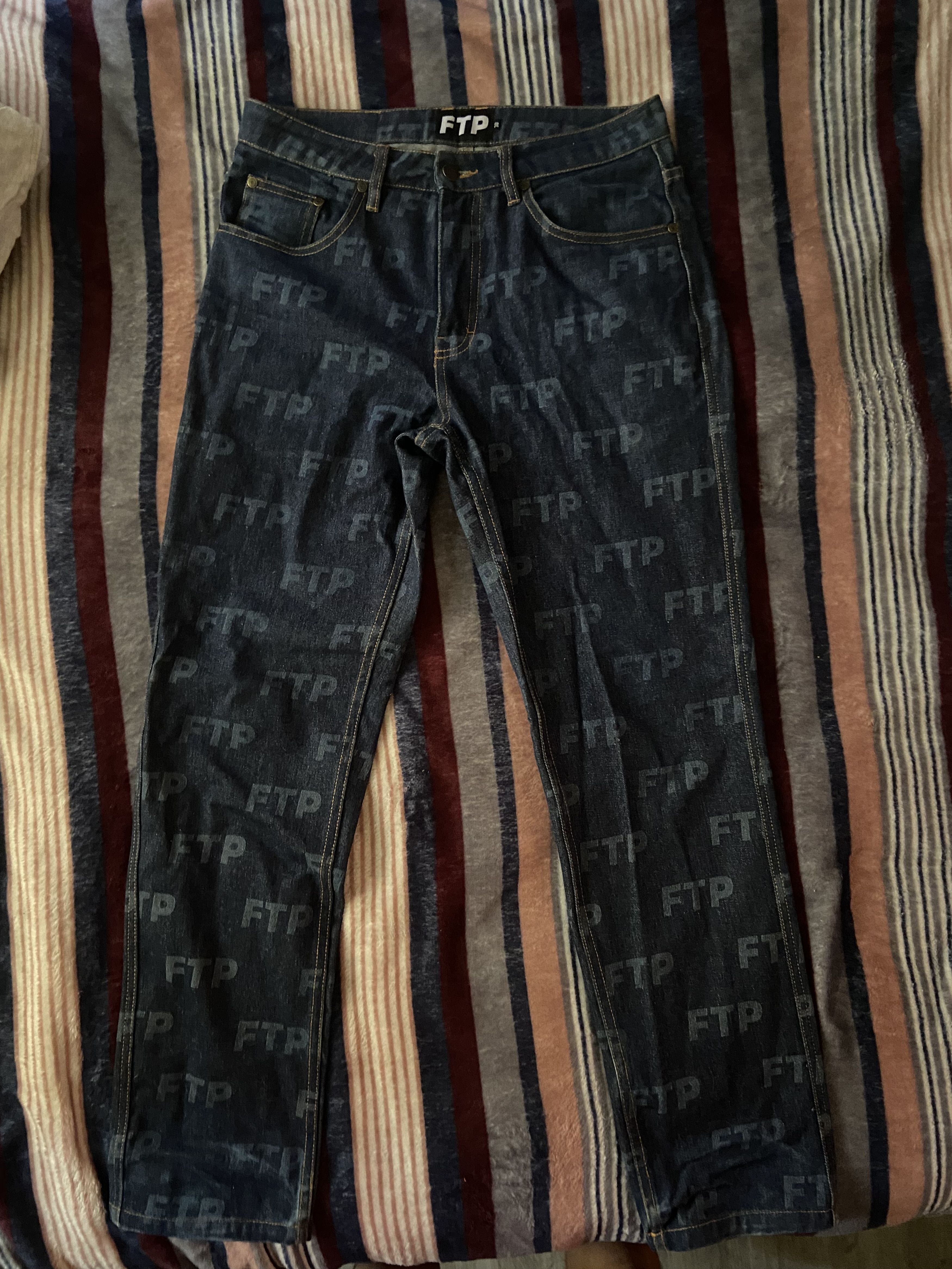 Fuck The Population all over jeans Size US 30 / EU 46 - 3 Thumbnail