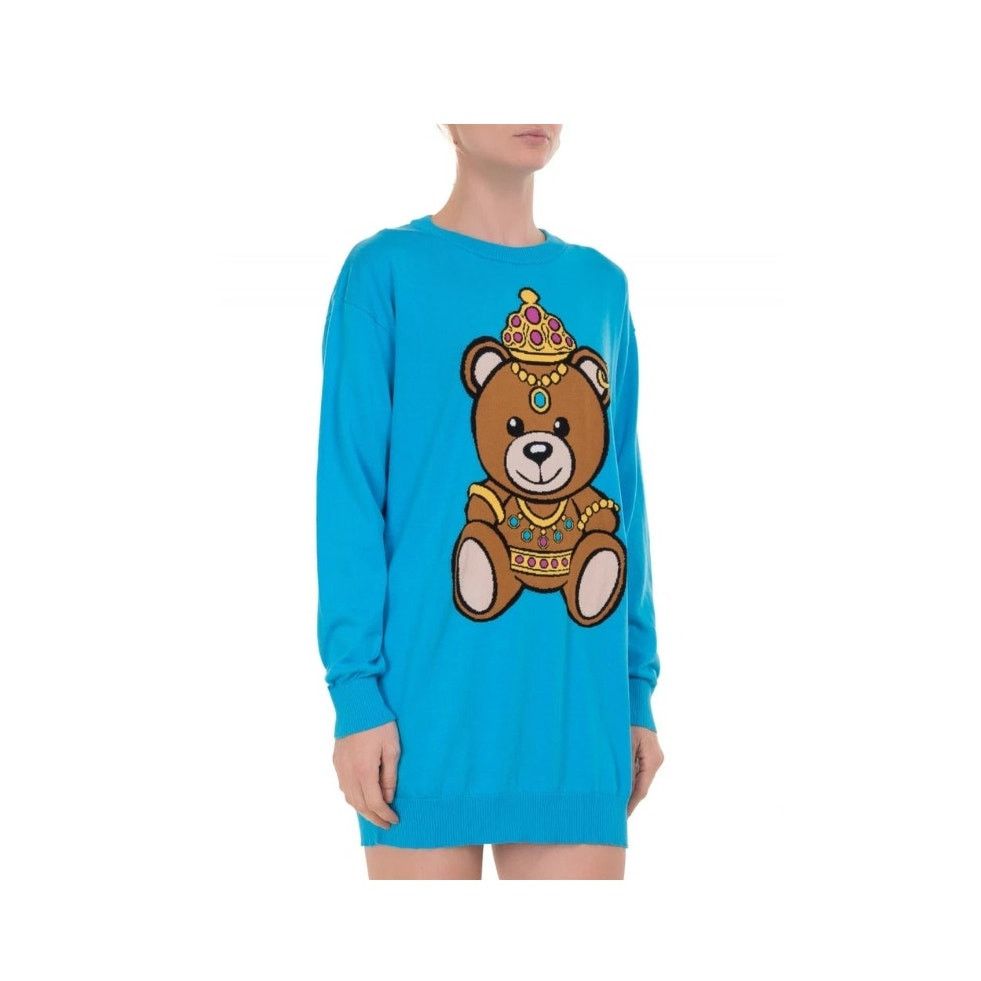 Moschino SS17 Moschino Couture Jeremy Scott CROWNED TEDDY BEAR DRESS Size XS / US 0-2 / IT 36-38 - 2 Thumbnail