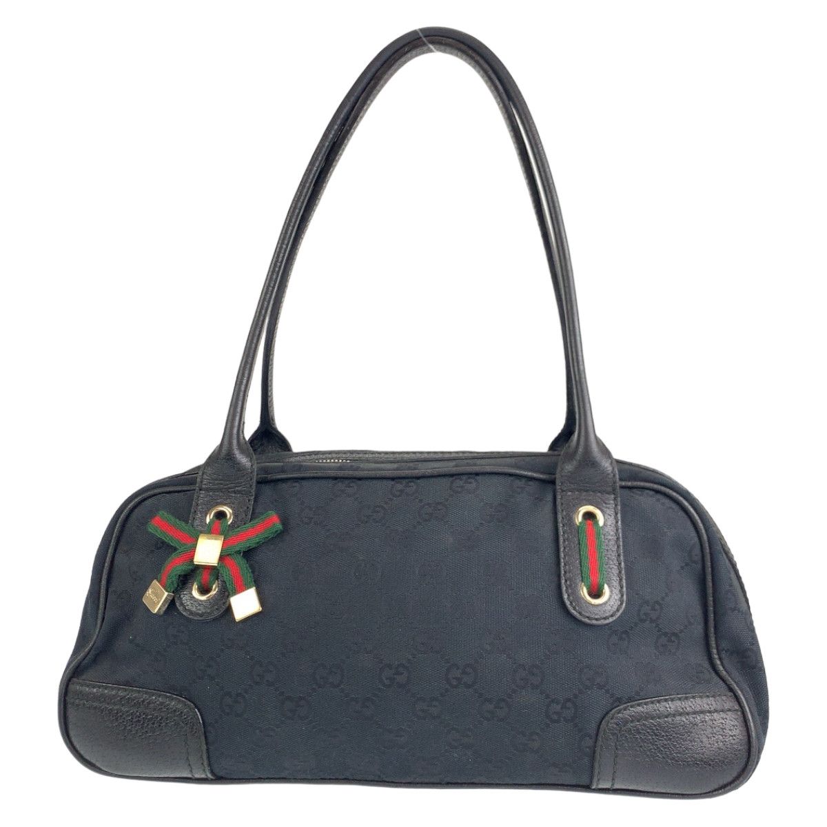 Gucci Gucci Gucci Princy Sherry Line GG Canvas/Leather Handbag 161720 Canvas Handbag 161720 in Very Good Condition Size ONE SIZE - 1 Thumbnail