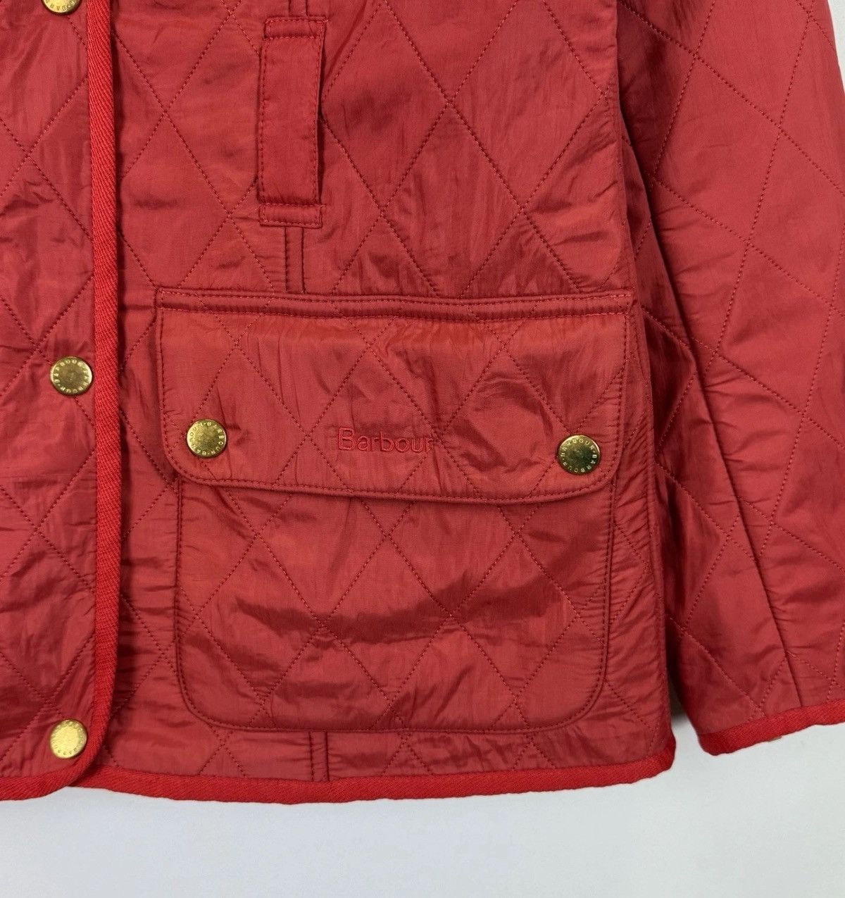 Barbour Barbour International Quilted Full Zip Jacket Women’s Red Size M / US 6-8 / IT 42-44 - 7 Thumbnail