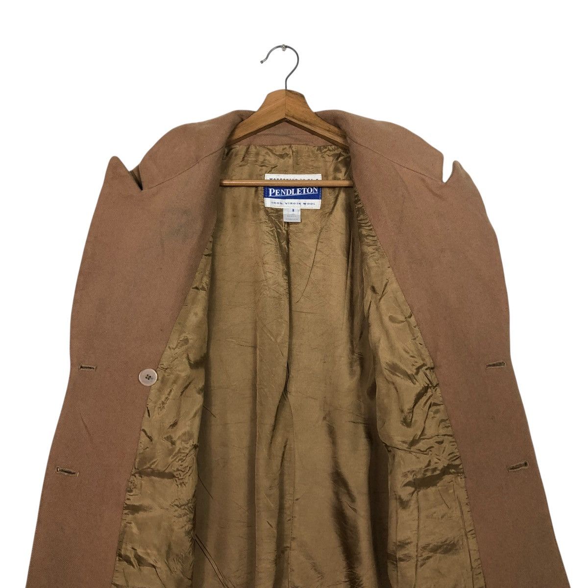 Pendleton 🔥VINTAGE LONG JACKET WOOL PENDLETON DOUBLE BREAST Size US S / EU 44-46 / 1 - 14 Thumbnail