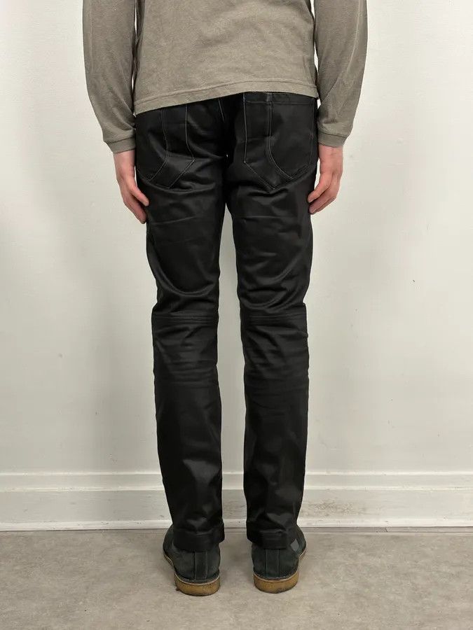 Marithe + Francois Girbaud FW2013 Marithé + François Girbaud Black Waxed Denim Jeans Size US 30 / EU 46 - 4 Thumbnail
