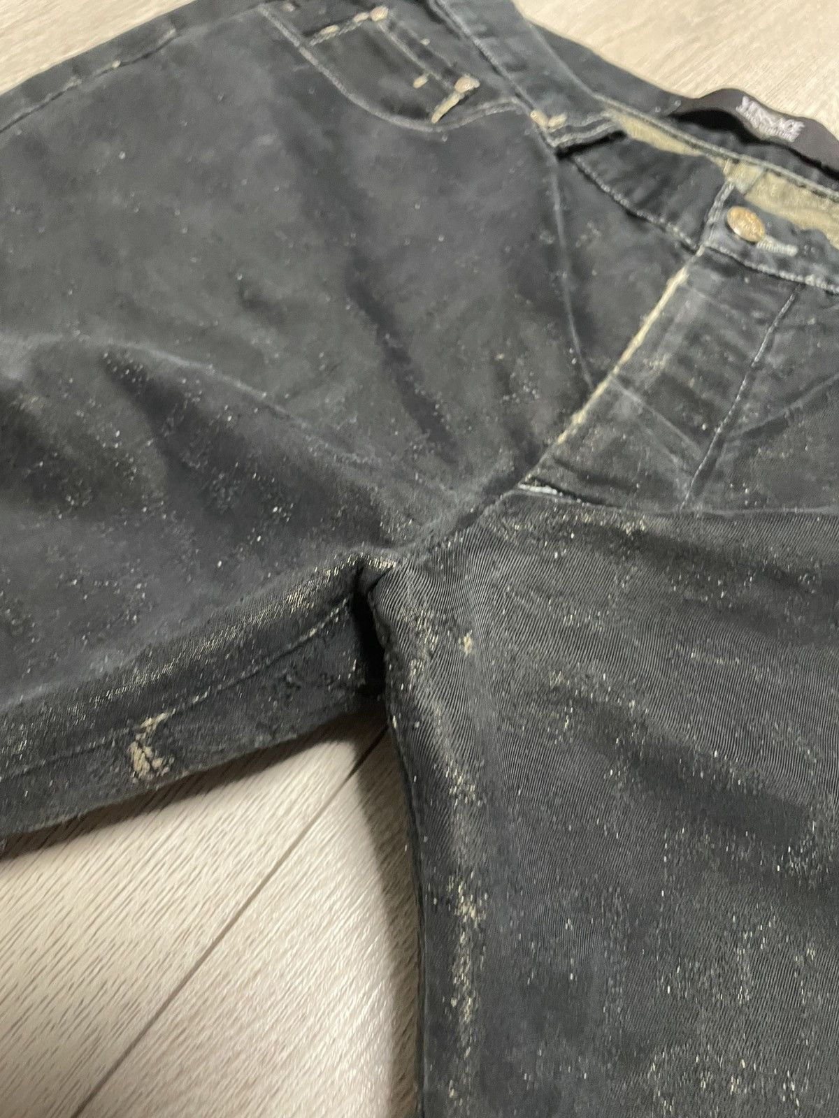 Versace Jeans Couture Vintage Trashed Gianni Versace Monogram Jeans Size US 38 / EU 54 - 6 Thumbnail