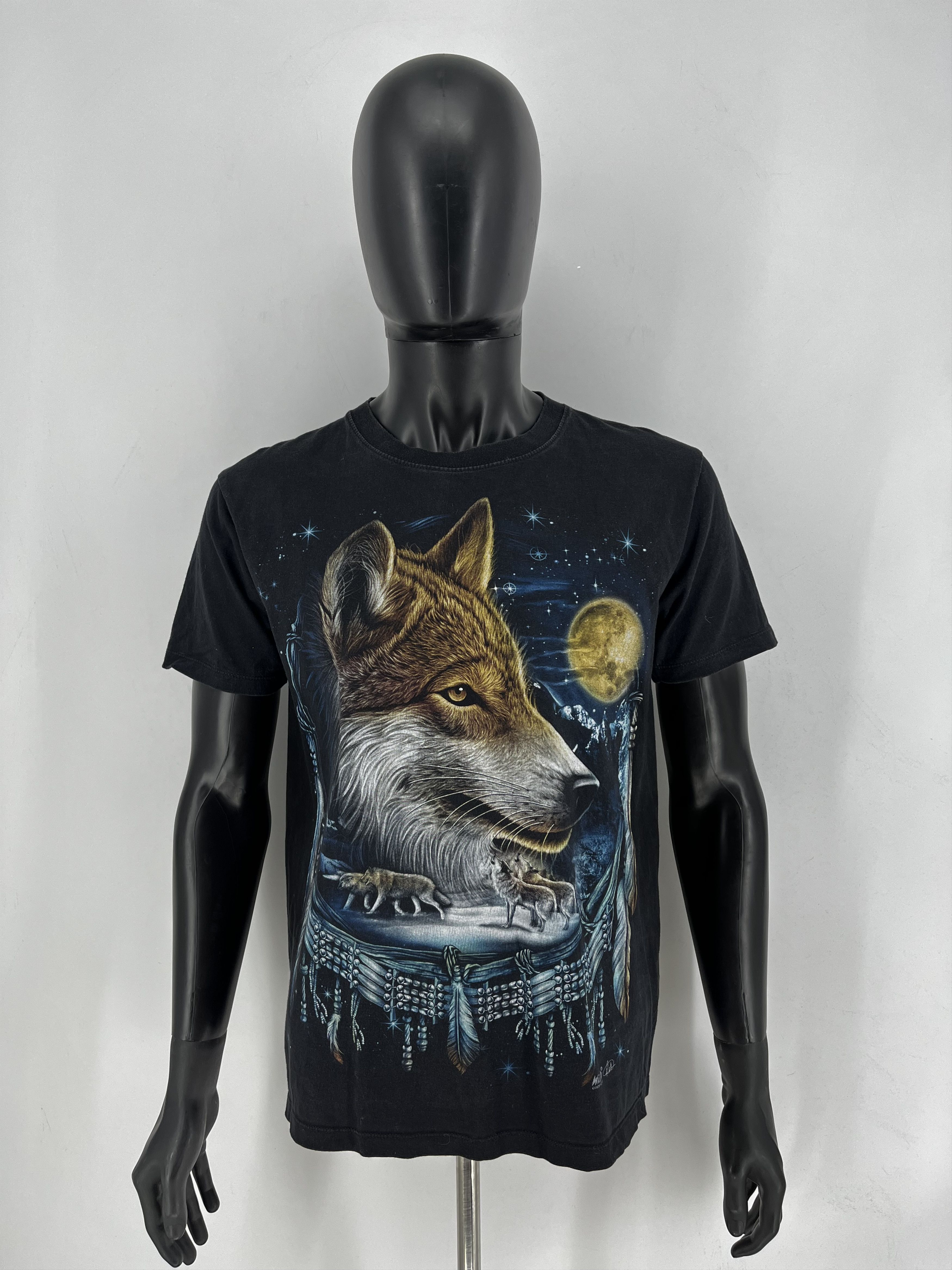 Other Double Sided Wolf Moon Tee All Over Animal Print M Size US M / EU 48-50 / 2 - 2 Thumbnail
