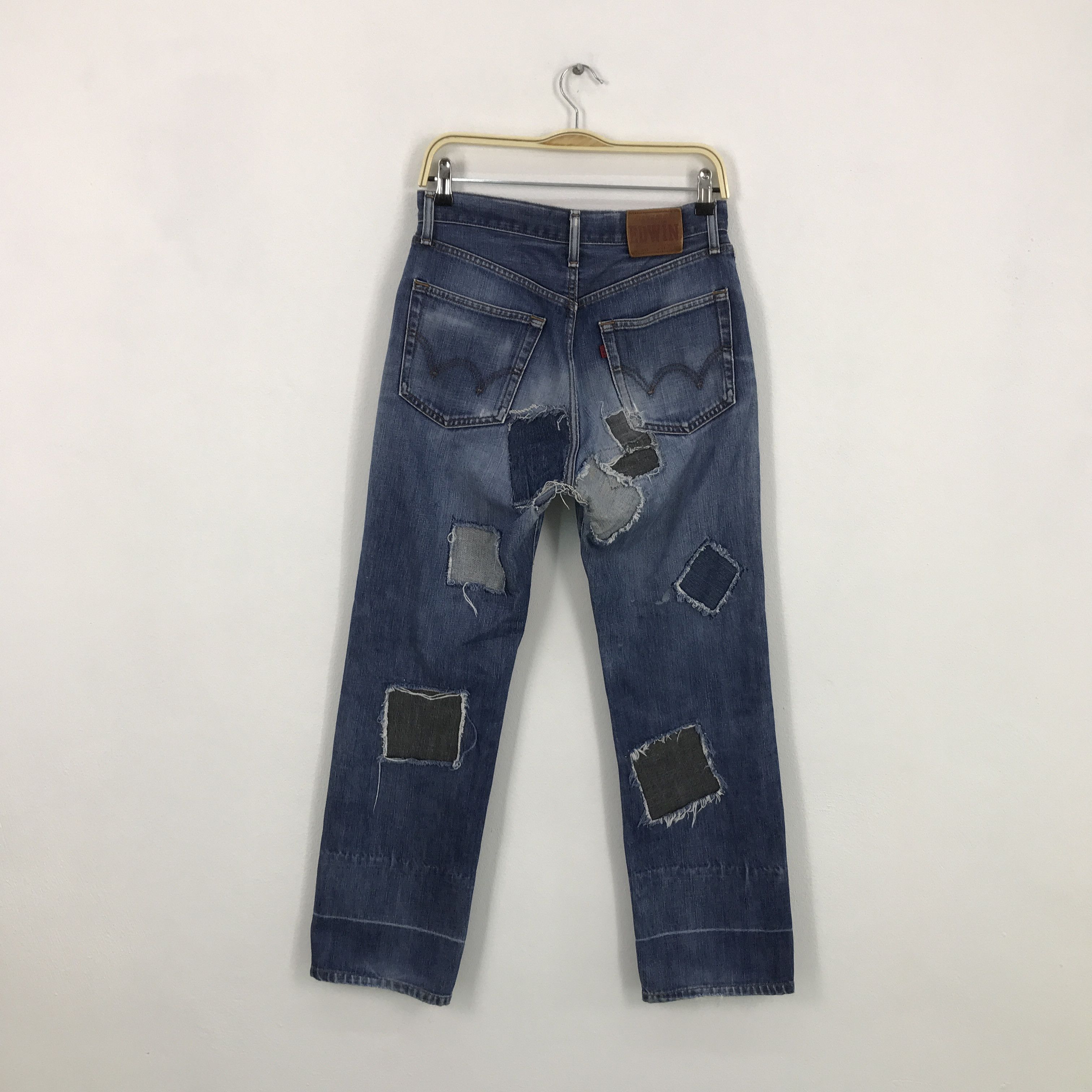 Edwin × Japanese Brand Japan denim edwin style patchwork jean Size US 30 / EU 46 - 2 Thumbnail