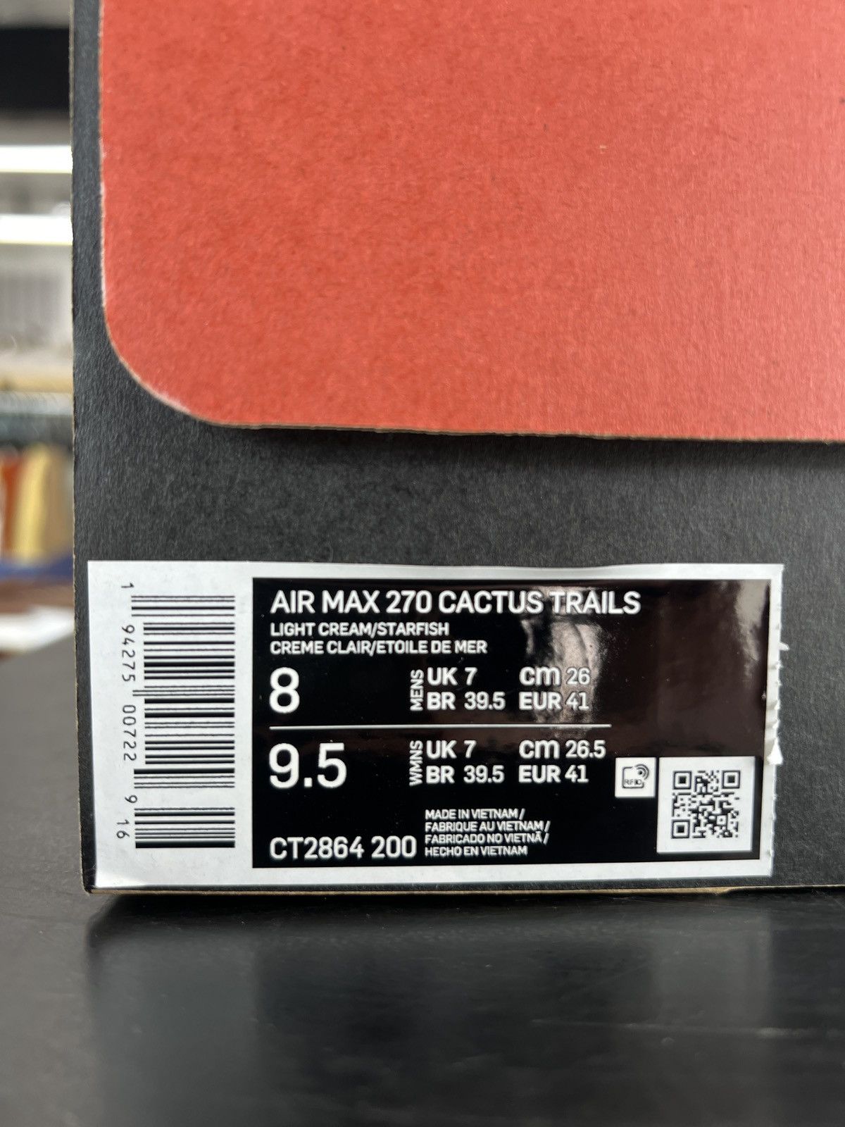 Nike × Travis Scott Nike Air Max 270 Travis Scott Cactus Trails Sz. 8 (2020) Size US 8 / EU 41 - 11 Thumbnail