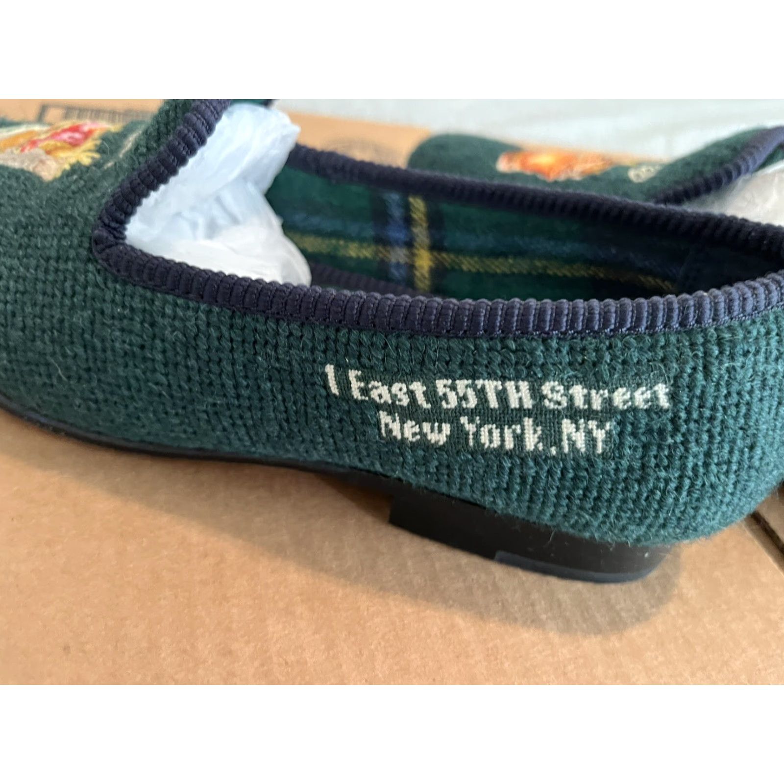 Polo Ralph Lauren Ralph Lauren Polo Paxton Bar Dress Shoes Needlepoint Slippers Green Mens 7.5 Oxford 7.5D Size US M / EU 48-50 / 2 - 5 Thumbnail