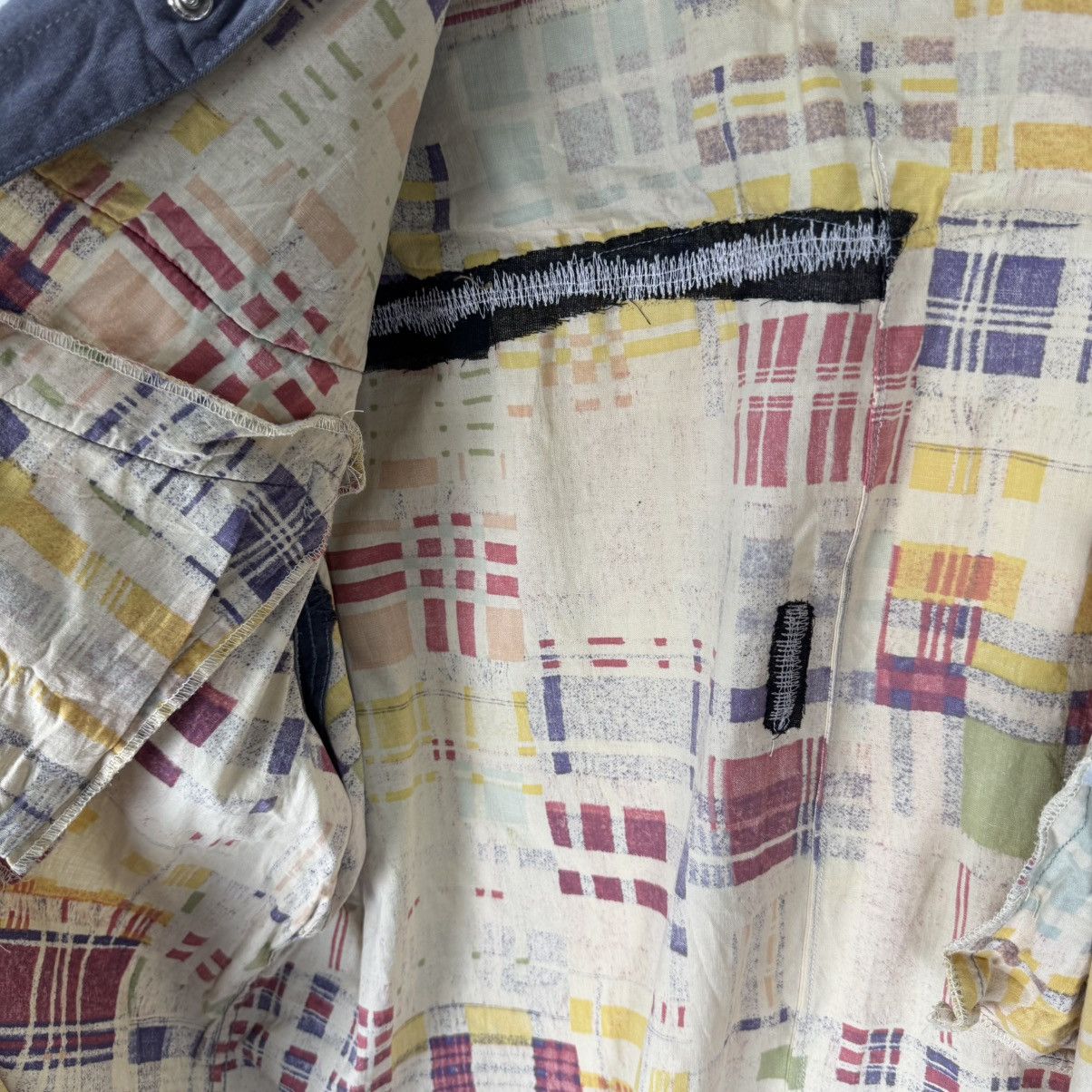Nigel Cabourn 🌟NIGEL CABOURN PATHCWORK WESTERN SHIRTS Size US M / EU 48-50 / 2 - 7 Thumbnail