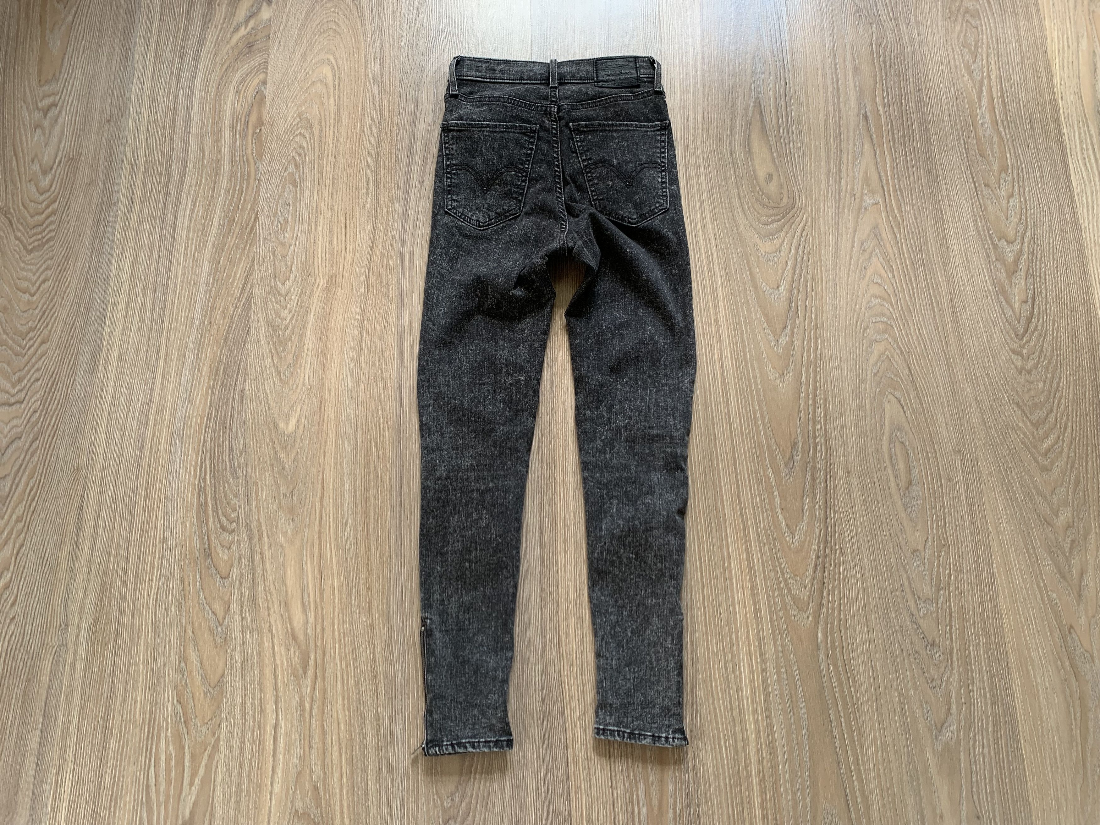Levi's Levi’s Premium Womens Grey Stretch Denim Jeans Leggins Size 25" / US 0 / IT 36 - 3 Thumbnail