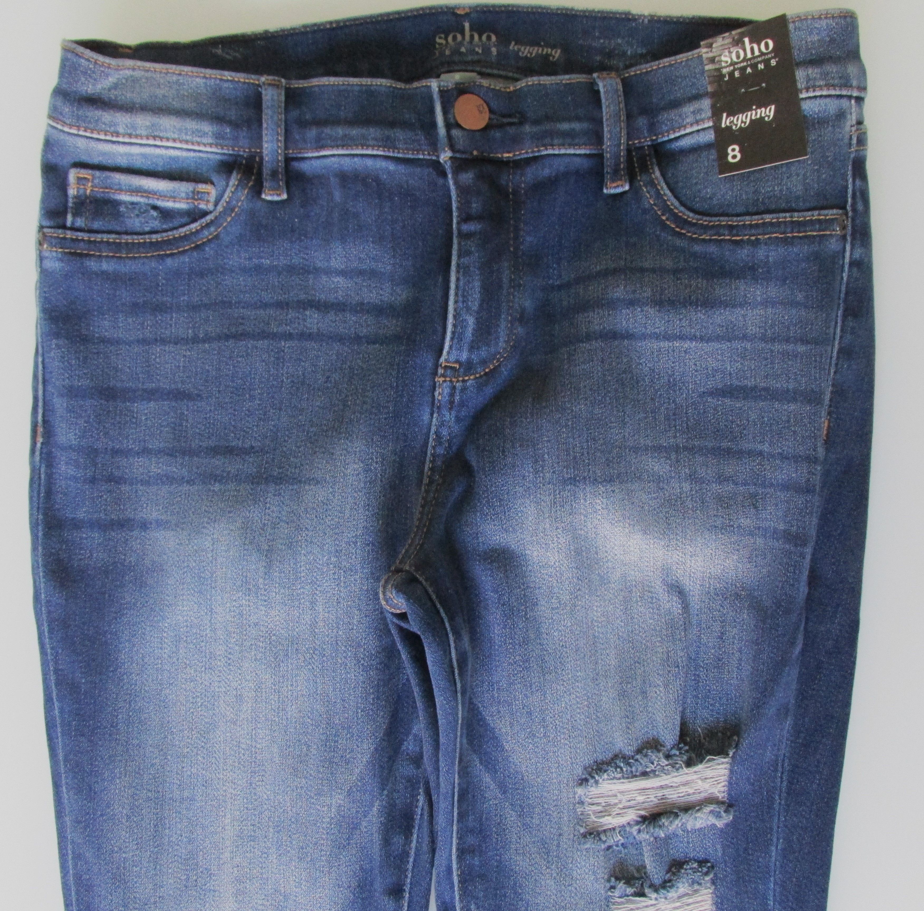 Other N.Y. & Co. (NWT) Soho Distressed Legging Jeans Size 8 Size 30" / US 8 / IT 44 - 1 Thumbnail