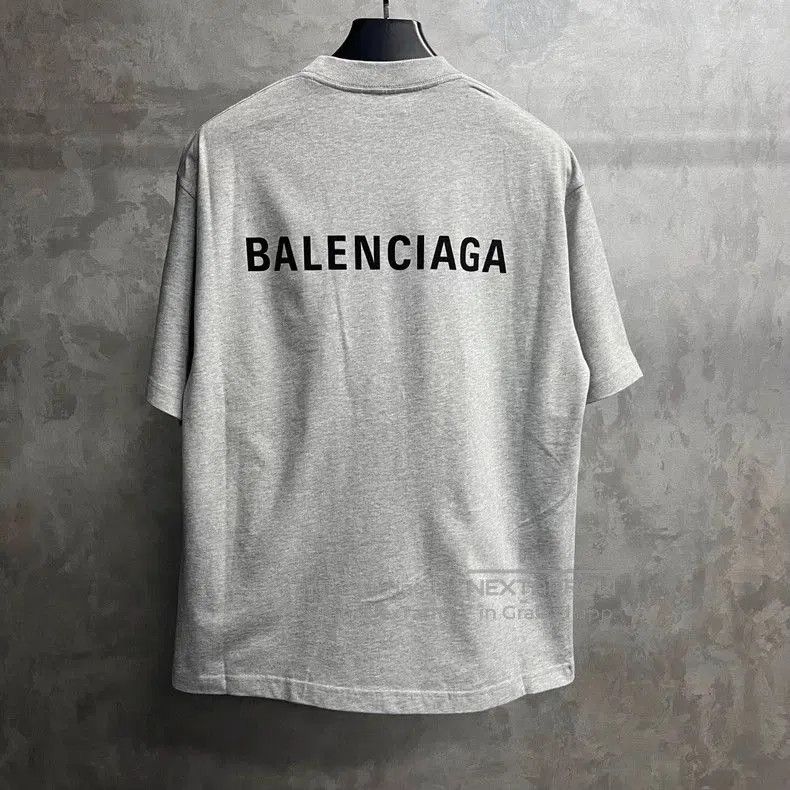 Balenciaga Balenciaga Gray Logo Print Short Sleeve T-shirt. Size US XS / EU 42 / 0 - 1 Thumbnail