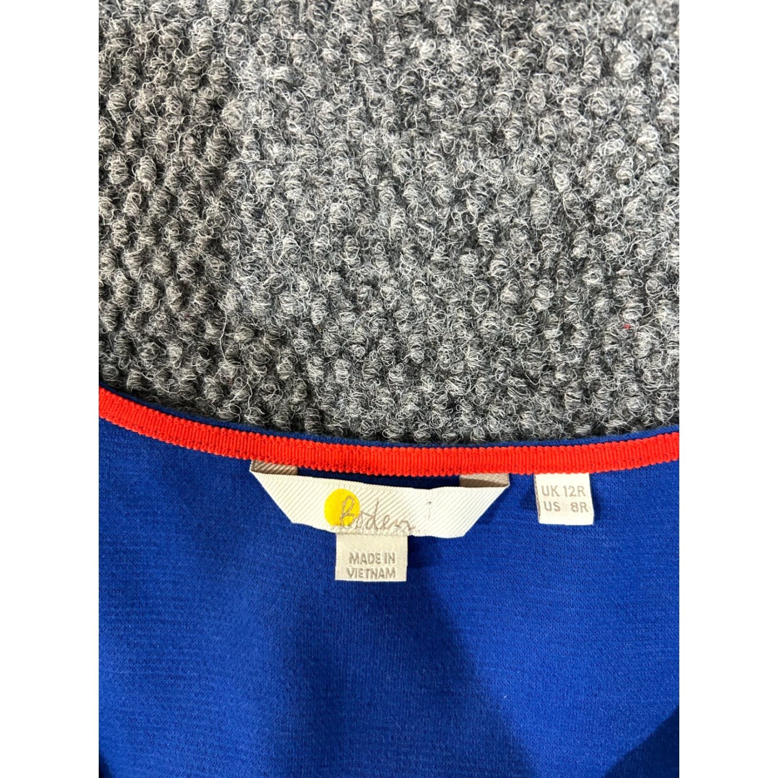 Boden Boden Dress Womens 8 Blue V Neck 3/4 Sleeve Sheath Knit Work Office Business Size M / US 6-8 / IT 42-44 - 5 Thumbnail