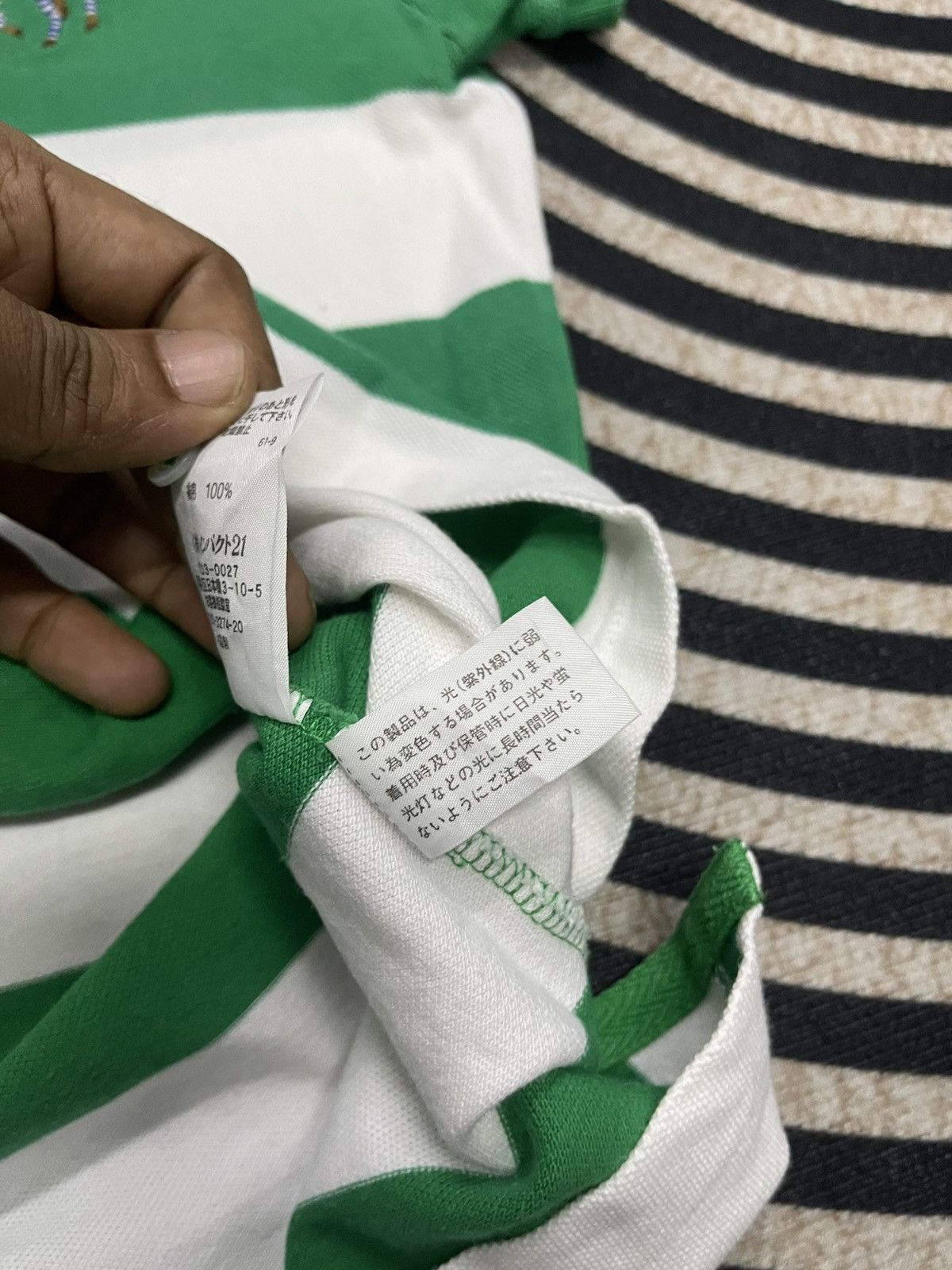 Polo Ralph Lauren 2000s POLO RALPH LAUREN BIG PONY STRIPES NO 3 POLO SHIRT Size L / US 10 / IT 46 - 12 Thumbnail
