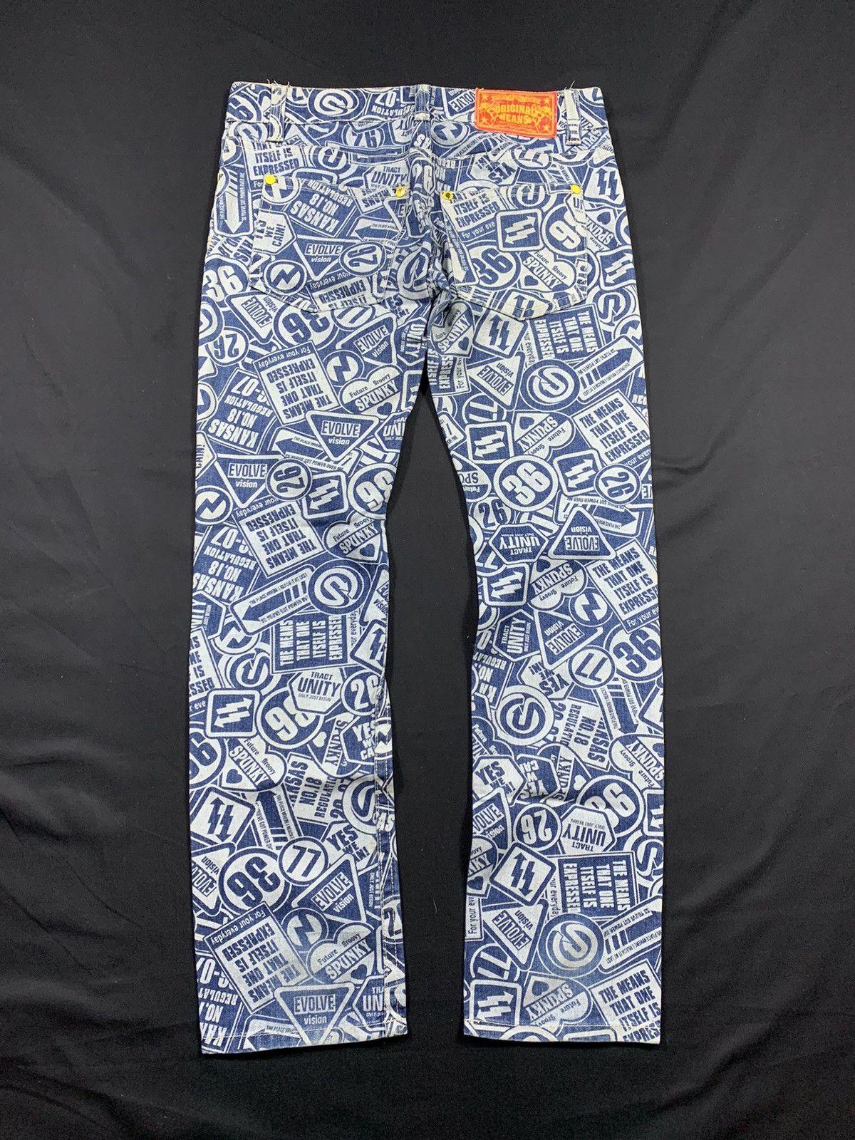 Hysteric Glamour Japanese Original Jeans Full Print Hysteric Style Y2K Size US 32 / EU 48 - 1 Thumbnail