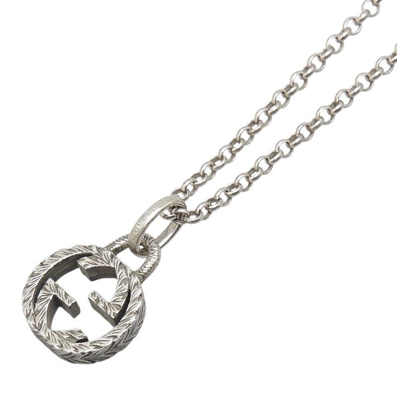 Gucci Gucci Gucci Interlocking G SV925 Necklace Metal Necklace DUTY FREE for USA Size ONE SIZE - 1 Thumbnail