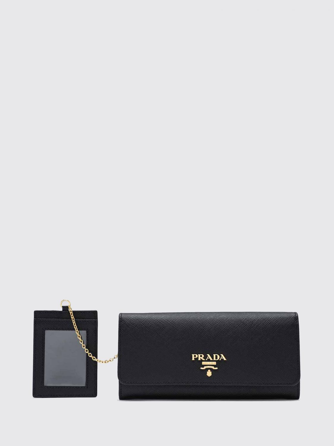 Prada Prada Wallet Woman Black Size ONE SIZE - 1 Preview