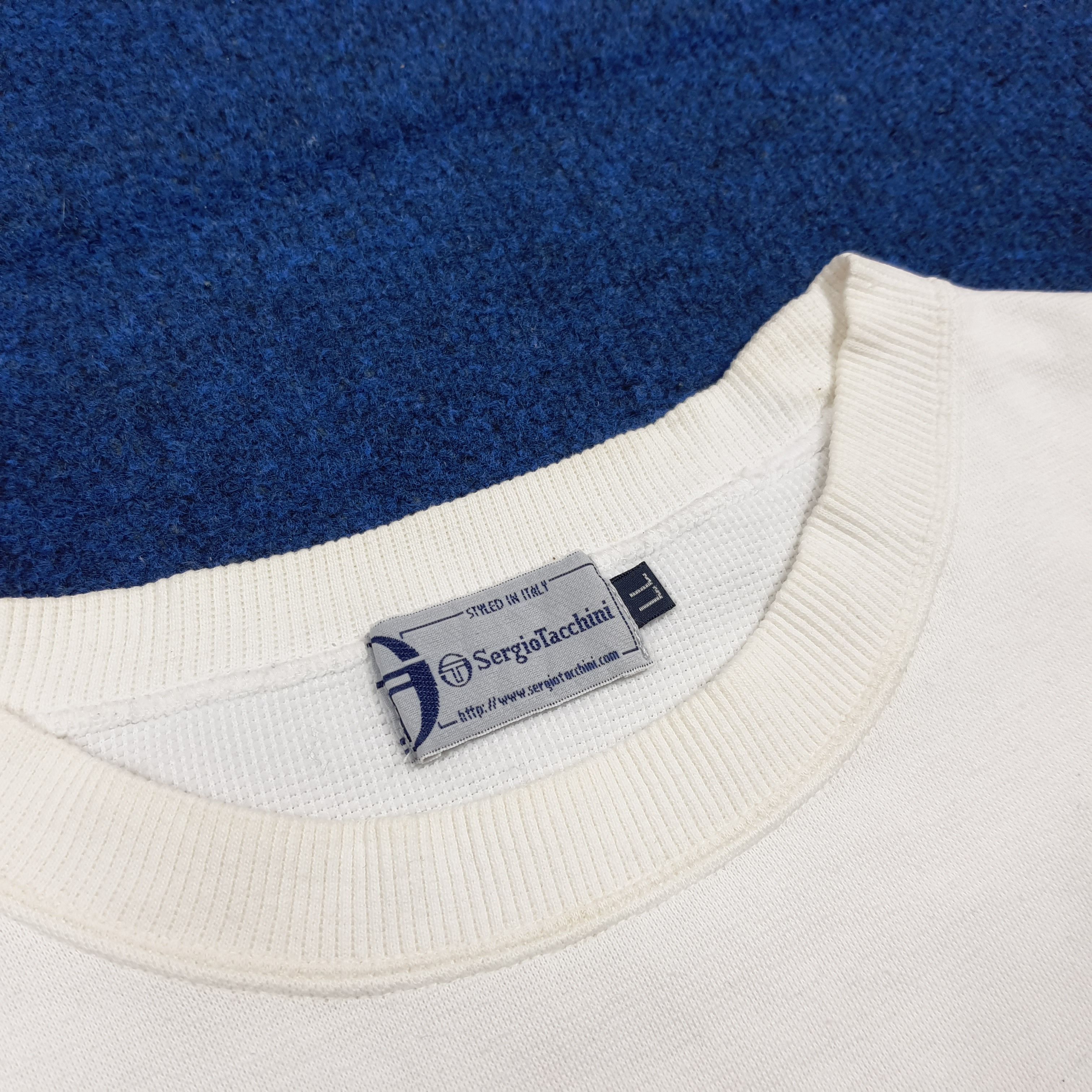 Sergio Tacchini Vintage Retro Sergio Tacchini Sweatshirt Navy Stripe C293N18 Size US XL / EU 56 / 4 - 5 Thumbnail