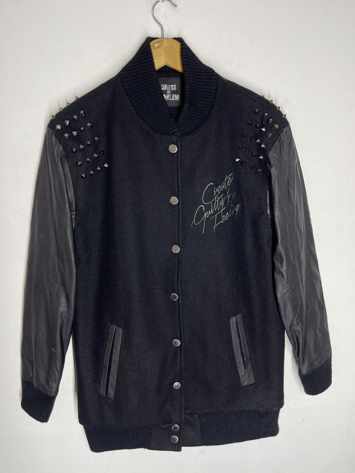 Japanese Brand 90’s STREETWEAR SPIKE VARSITY GHOST OF HARLEM Size US M / EU 48-50 / 2 - 7 Thumbnail