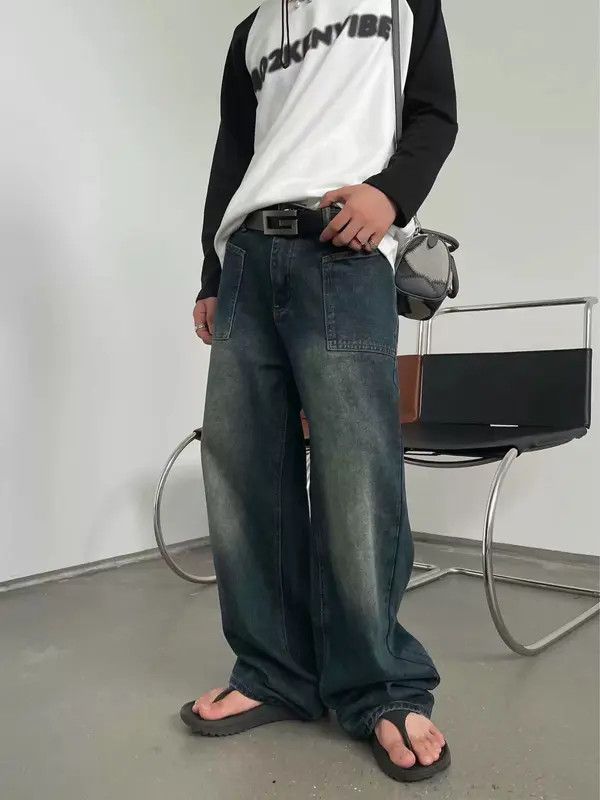 Japanese Brand Retro punk denim pants Size US 31 - 1 Thumbnail