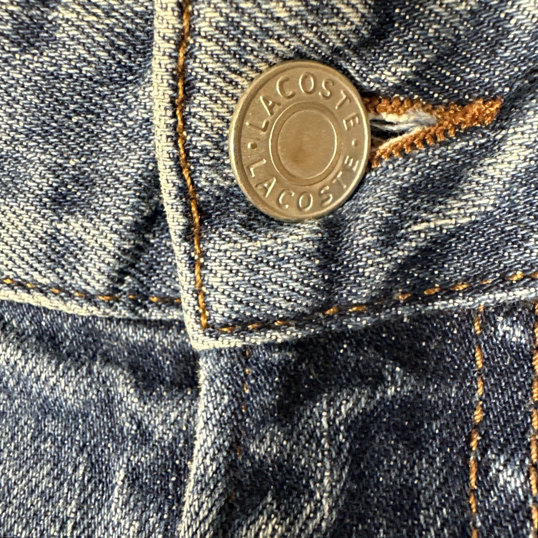 Lacoste Lacoste Jeans Slim Fit Straight Zip Fly 29 Blue Mens Regular Modern 5-Pocket Denim Crest Logo Vintage No Size US 29 - 4 Thumbnail