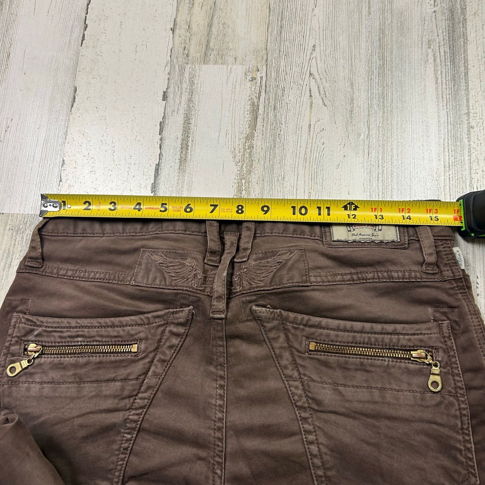 Robins Jeans ROBIN'S JEAN Men's Brown Straight Leg 'The Show' Cargo Pants Size US 29 - 14 Thumbnail