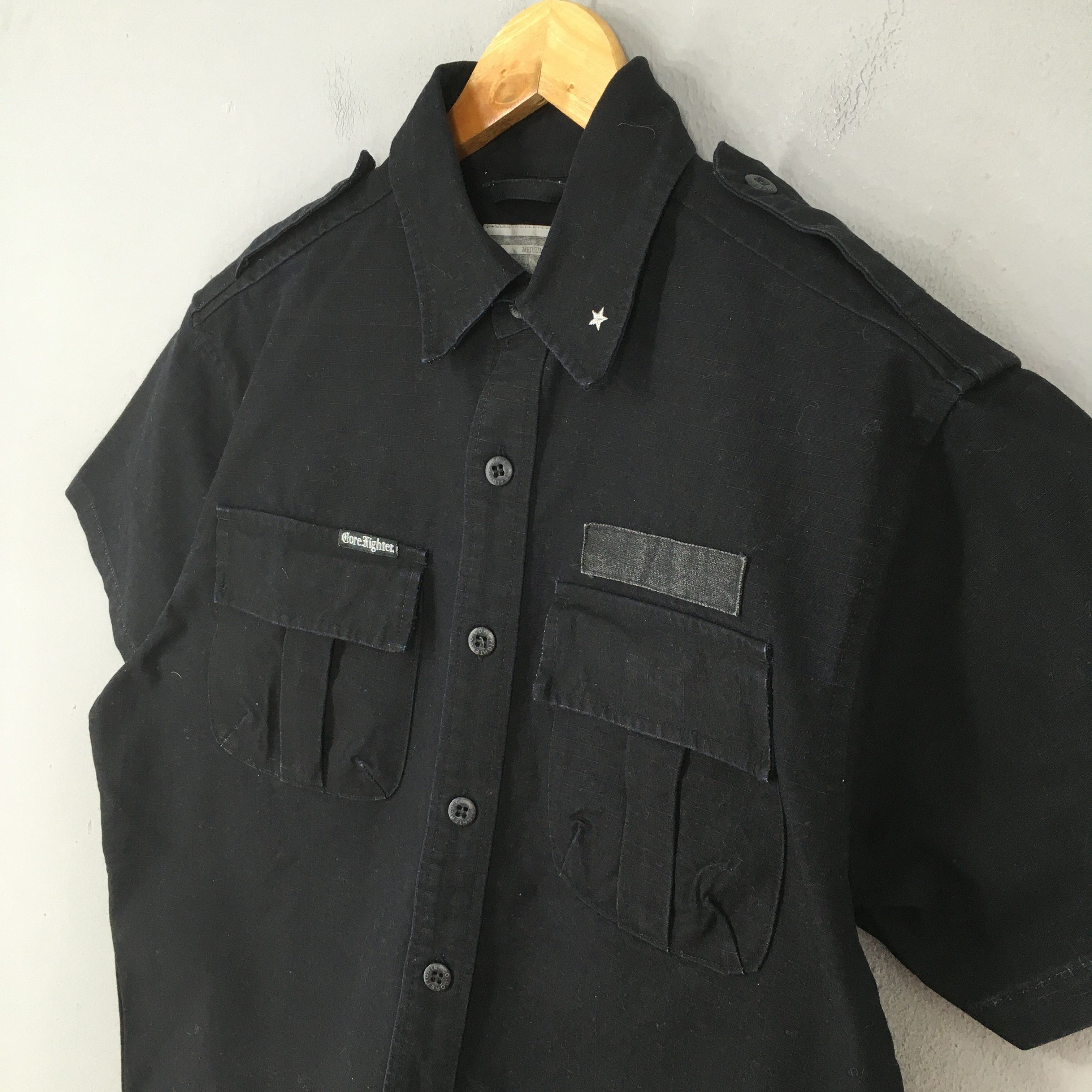 Vintage Vintage Core Fighter Black Work Shirt Medium Size US M / EU 48-50 / 2 - 3 Thumbnail