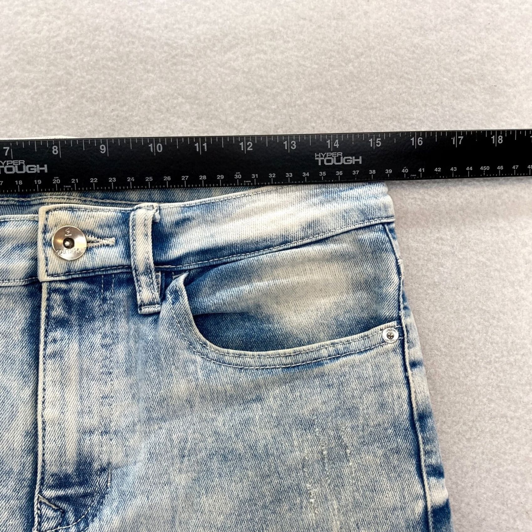 Southpole Southpole Skinny Moto Jeans Mens 30x30 Blue Acid Wash Stretch Denim Hip Hop Stretc? Size US 30 / EU 46 - 7 Thumbnail