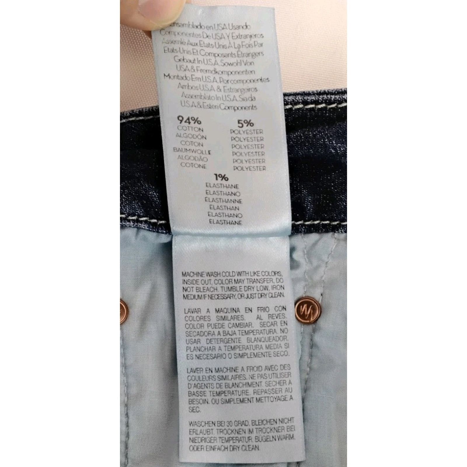 MOTHER Mother High Waist Looker Jean Women's 27" Dark Distressed Size 27" / US 4 / IT 40 - 14 Thumbnail