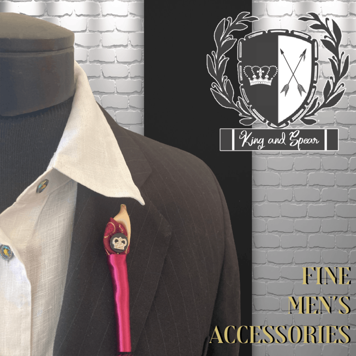 Chaps Ralph Lauren × Other King and Spear Rosebud Boutonniere Size ONE SIZE - 1 Thumbnail