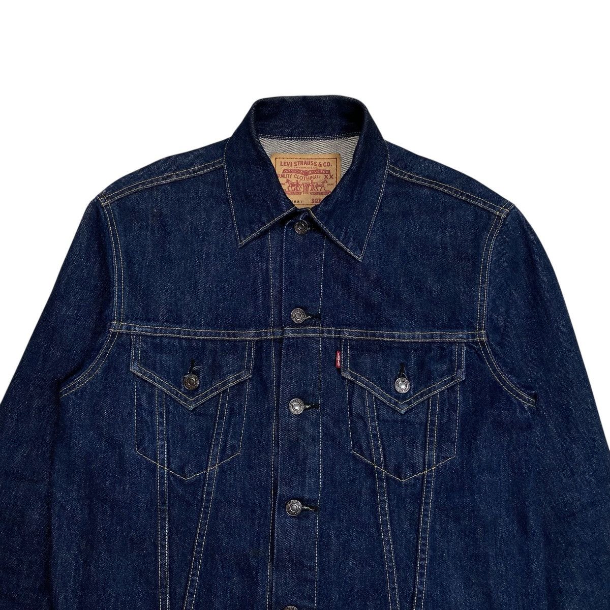 Levi's Vtg Levi’s Big’E Trucker Type III Denim Jacket Blue Indigo Size US L / EU 52-54 / 3 - 2 Thumbnail