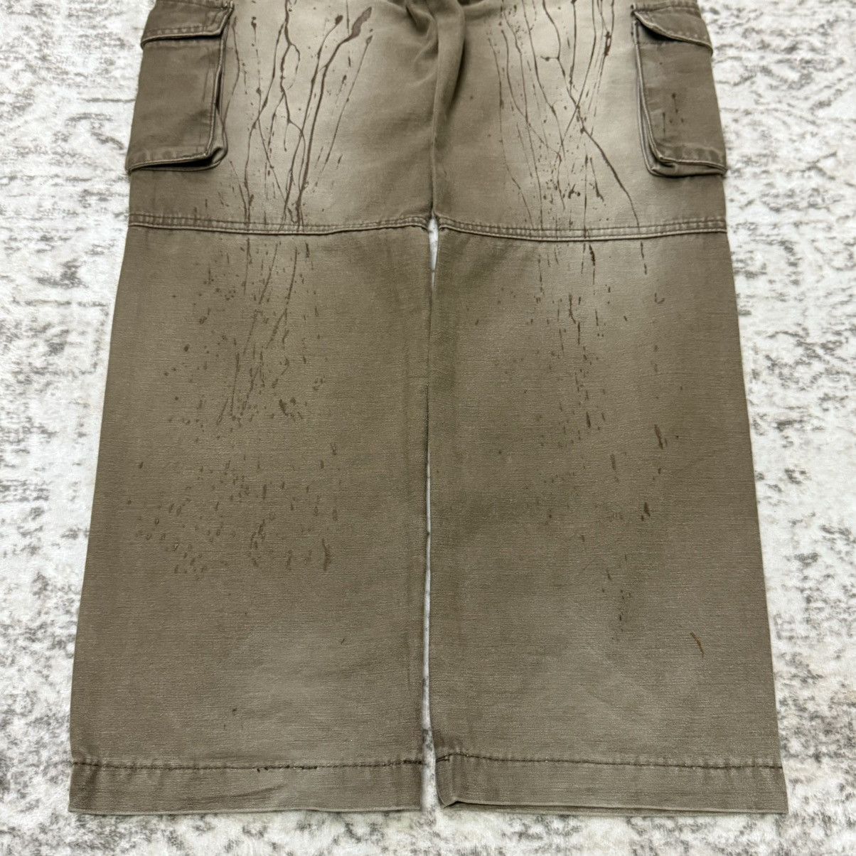 Le Grande Bleu (L.G.B.) Japanese Brand Bondage Double Waist Suspender Cargo Pants Size US 29 - 9 Thumbnail