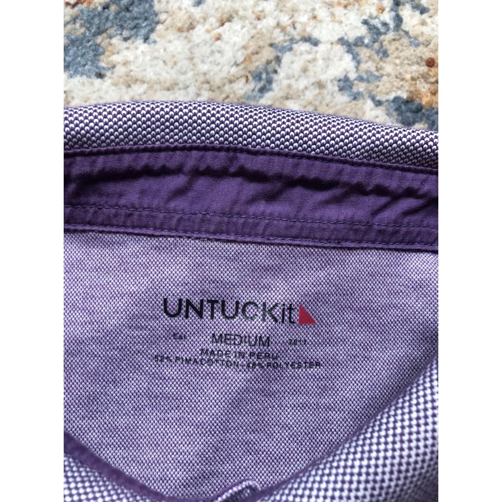 UNTUCKit VINTAGE? No. UNTUCKit Polo Shirt Mens M Purple Casual Shirt Polo Size US M / EU 48-50 / 2 - 7 Thumbnail