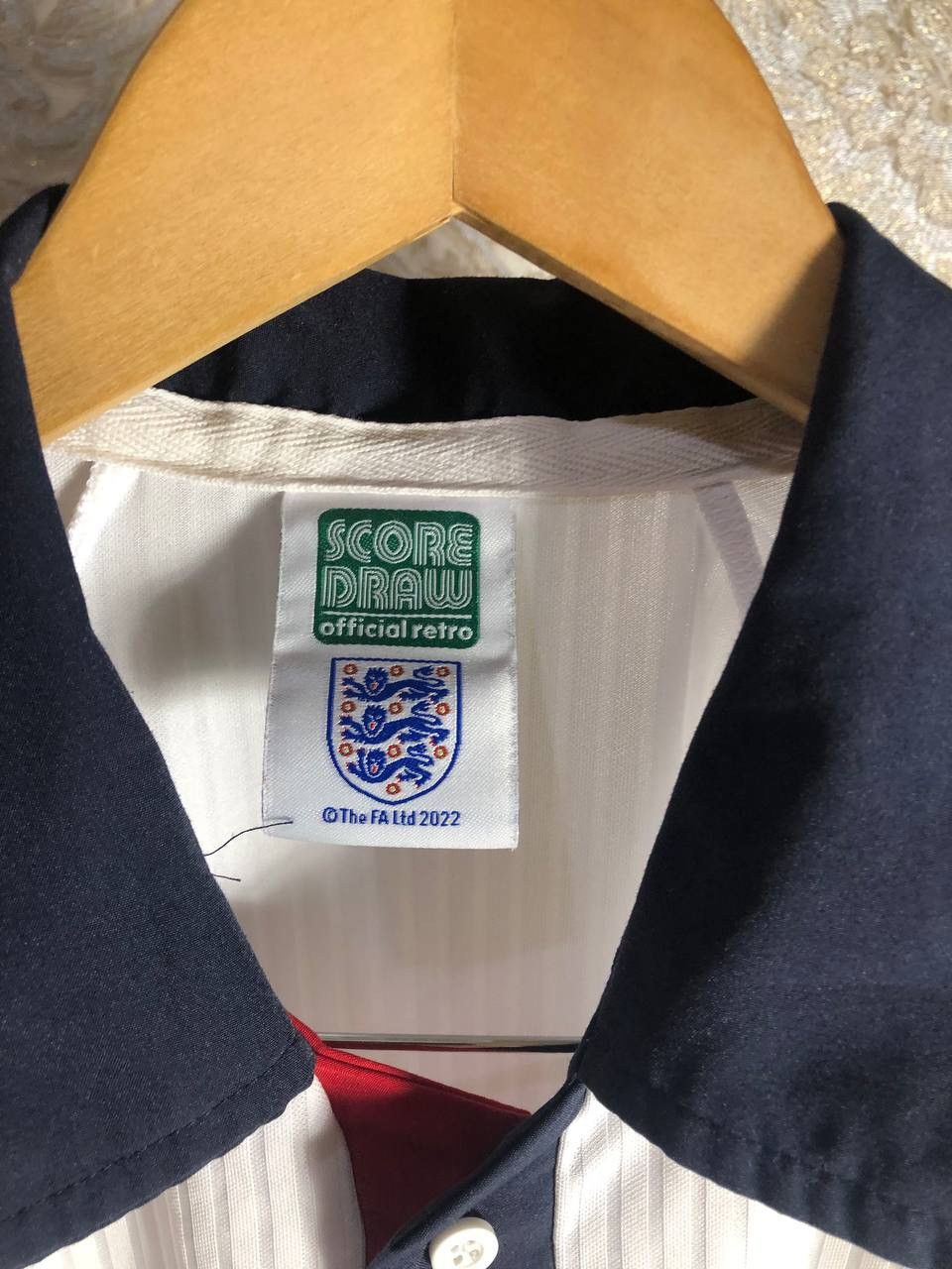 Vintage VERY RARE ENGLAND RETRO SOCCER JERSEY BLOKECORE Y2K 90s HYPE Size US XL / EU 56 / 4 - 3 Thumbnail