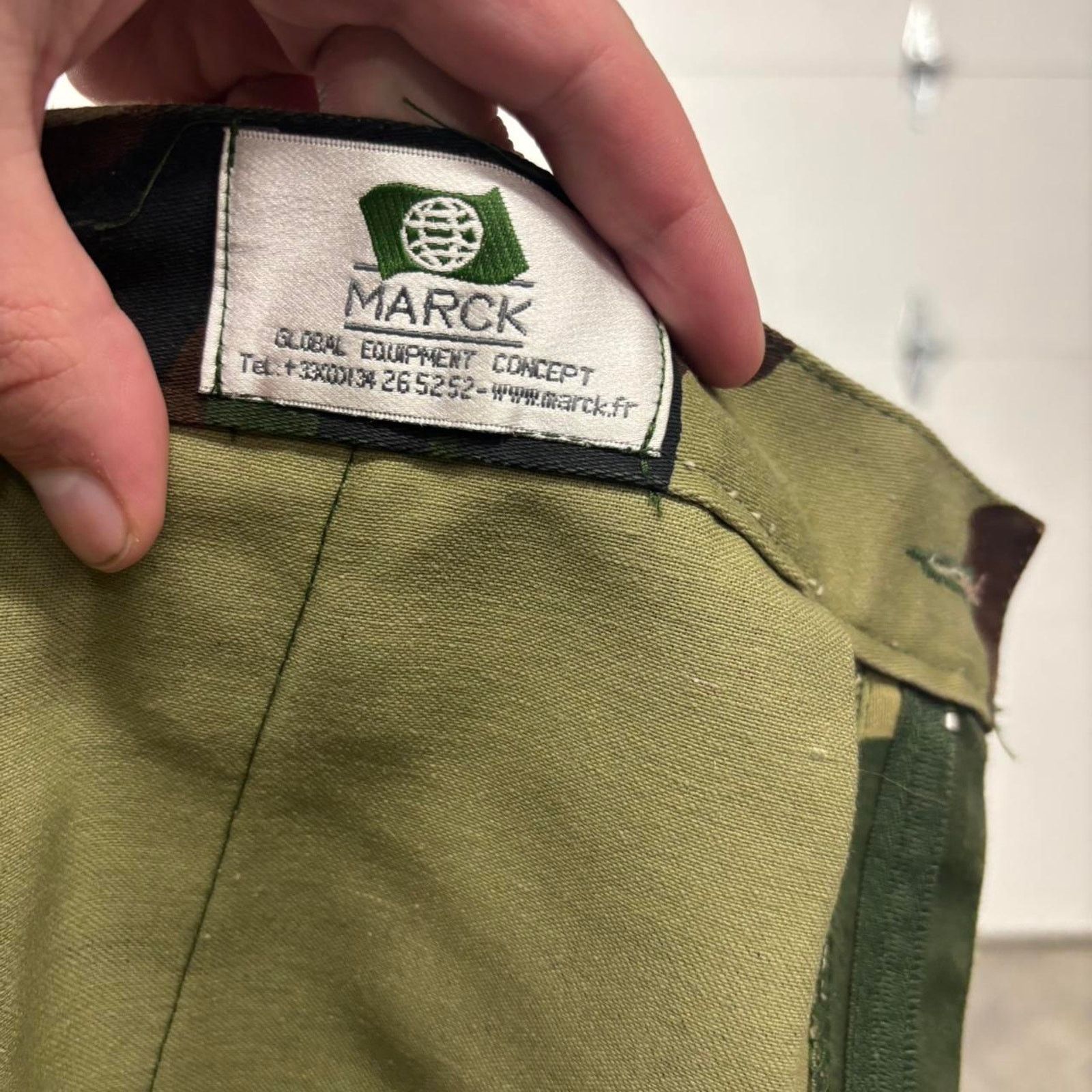 Vintage 90s Baggy Camo Canvas Cargo Pants Size US 34 / EU 50 - 2 Thumbnail