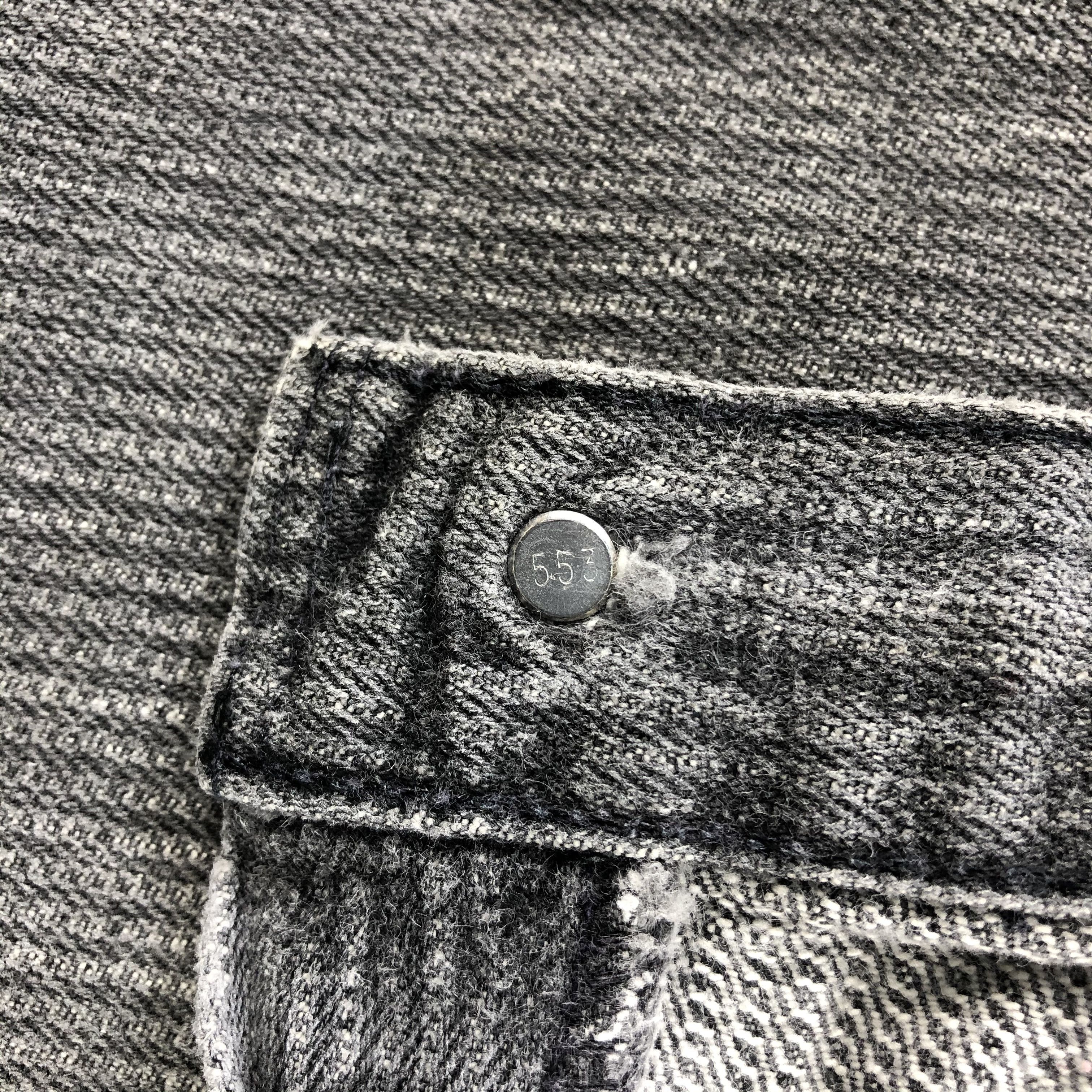 Levi's 90s Vintage Ripped Levis 501 Faded Black Jeans-J1426 Size US 39 - 10 Thumbnail