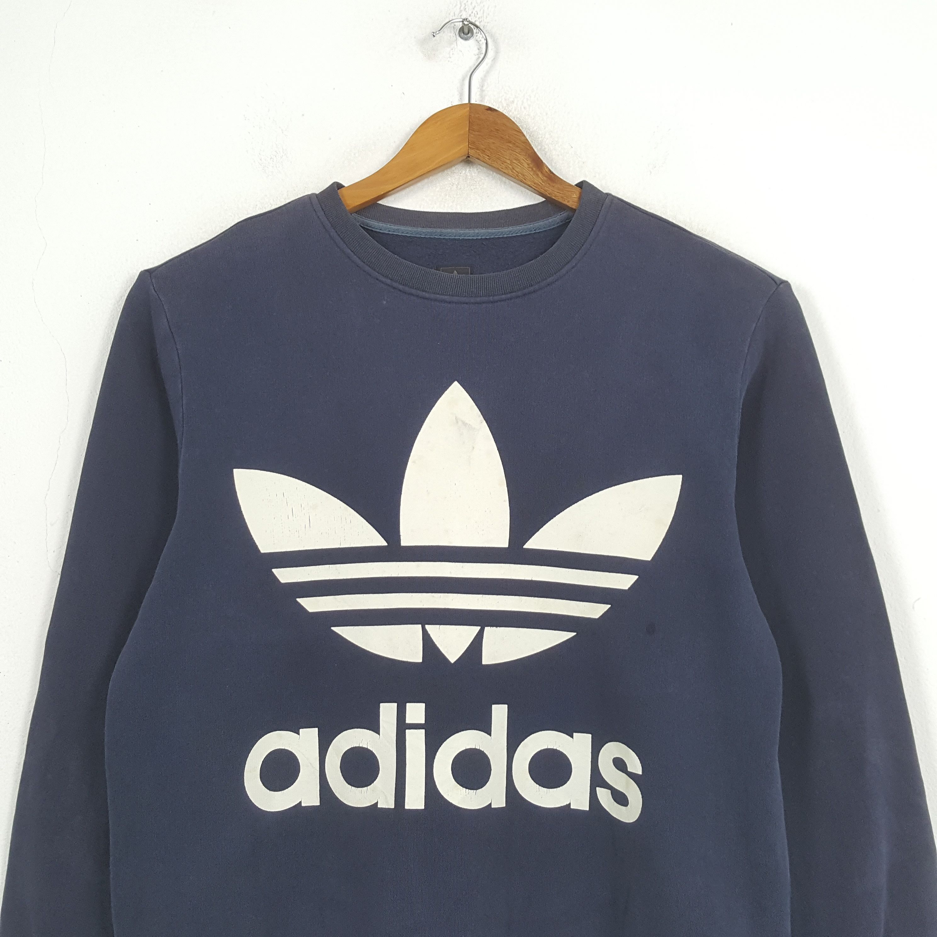 Adidas × Vintage Vintage ADIDAS Big Logo Sportswear Sweatshirt C292N14 Size US M / EU 48-50 / 2 - 2 Thumbnail