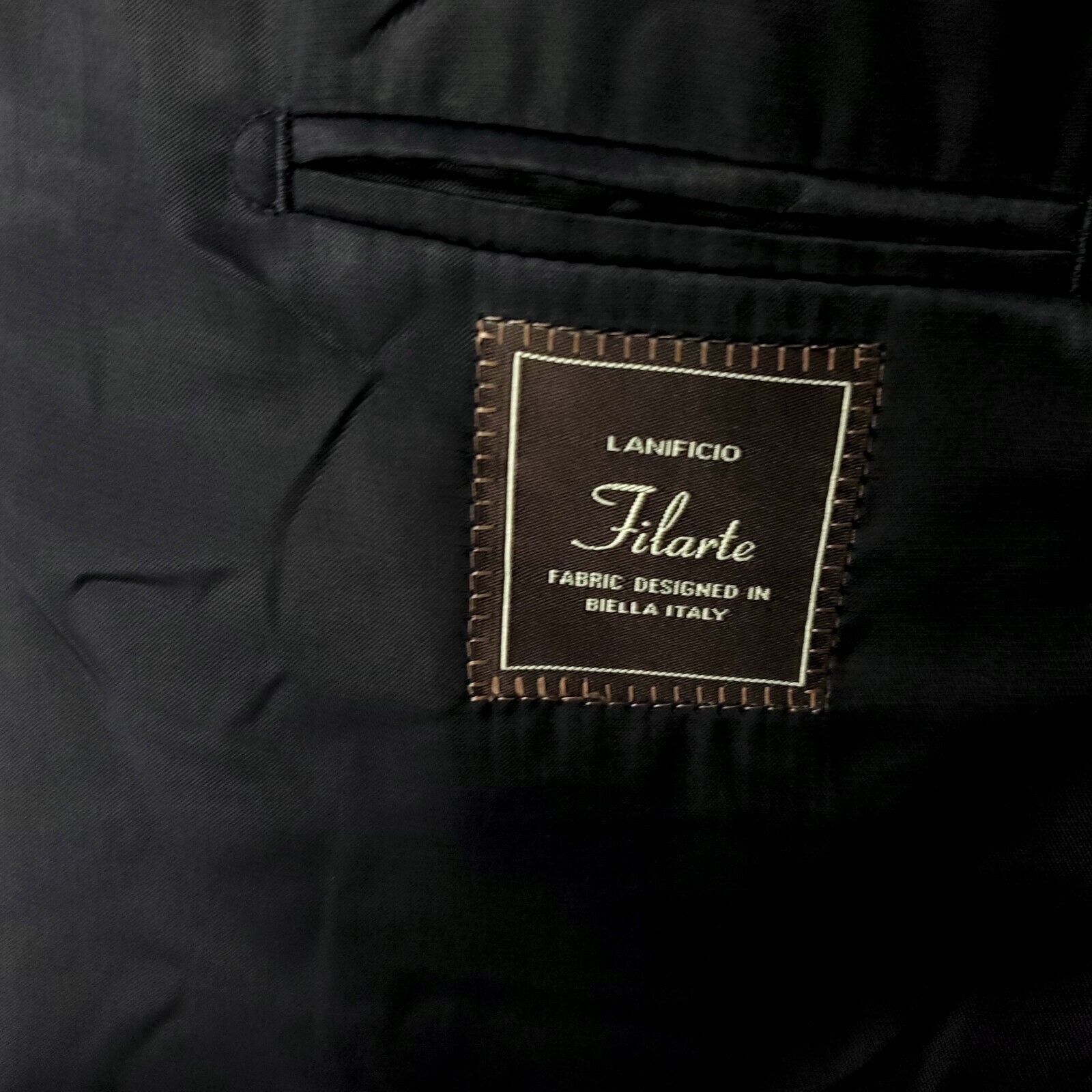 Designer Paul Betenly Lanificio Filarte Thomas Wool 2 Button Blazer 4 Size 44R - 7 Thumbnail