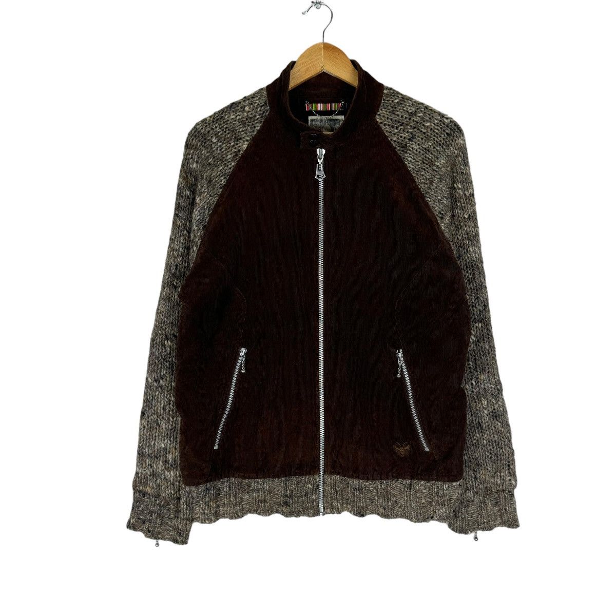 Japanese Brand 🌟BALANCE WEAR DESIGN KNITWEAR BIKERS JACKET Size US L / EU 52-54 / 3 - 4 Thumbnail