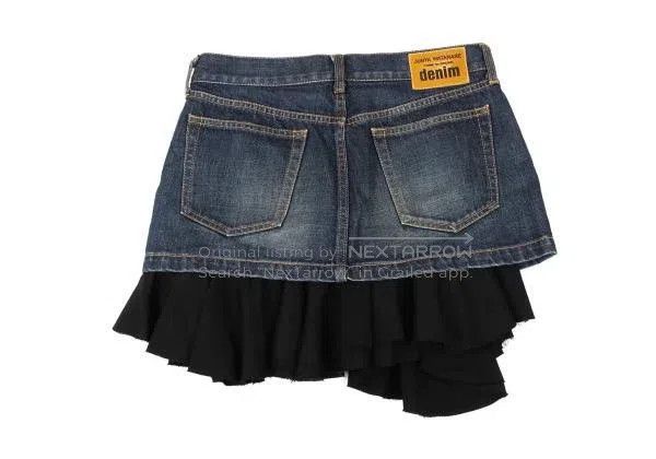 Junya Watanabe Junya Watanabe size XS Black vintage denim patchwork desig Size 23" - 3 Thumbnail