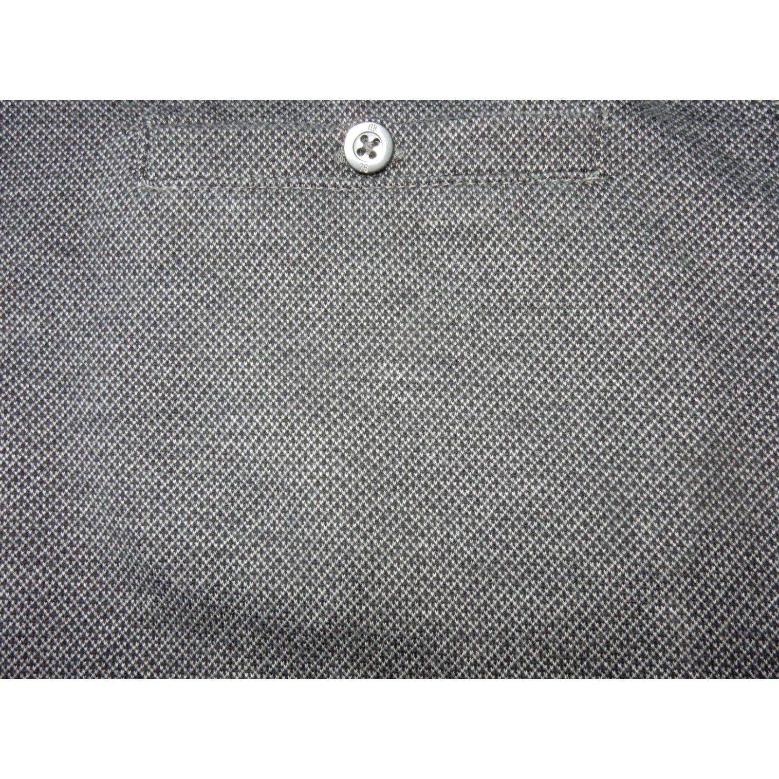 Banana Republic VINTAGE Banana Republic Men's Polo Shirt Short Sleeve Large Gray Cotton 90s Mens Size US L / EU 52-54 / 3 - 4 Thumbnail