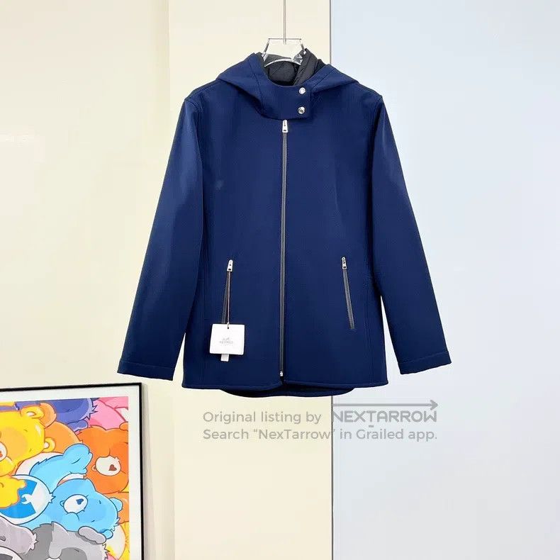 Hermes Hermes Zipper Pocket Hooded Jacket Size L / US 10 / IT 46 - 1 Thumbnail