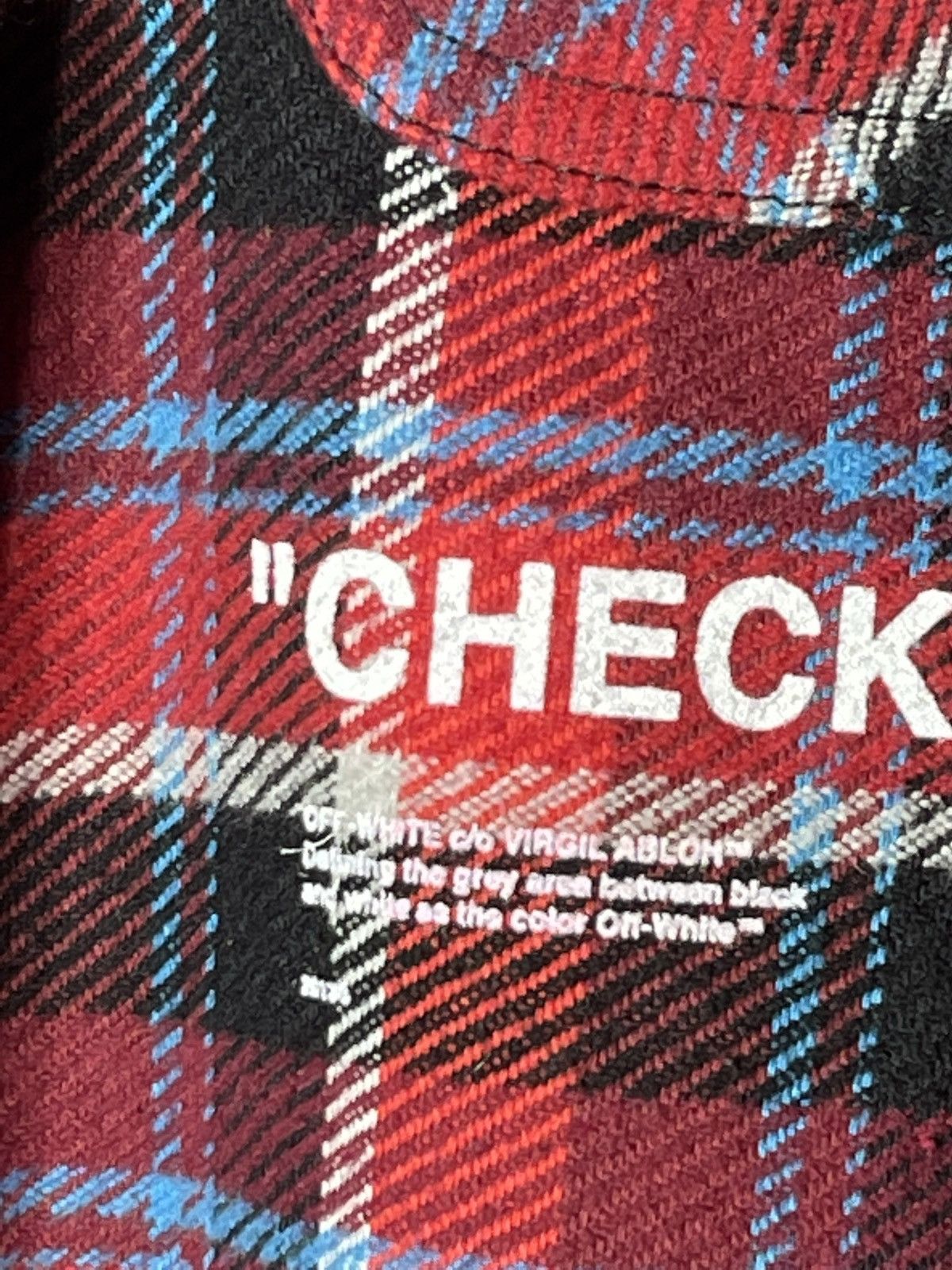 Off-White Off-White flannel Check Shirt Flannel button up shirt Size US M / EU 48-50 / 2 - 8 Thumbnail