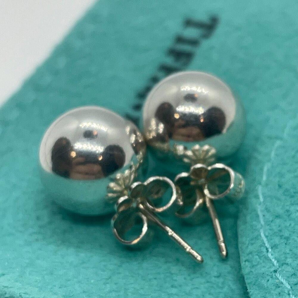 Tiffany & Co. Tiffany Sterling Silver Hardwear Bead Ball Stud Earrings Size ONE SIZE - 2 Thumbnail