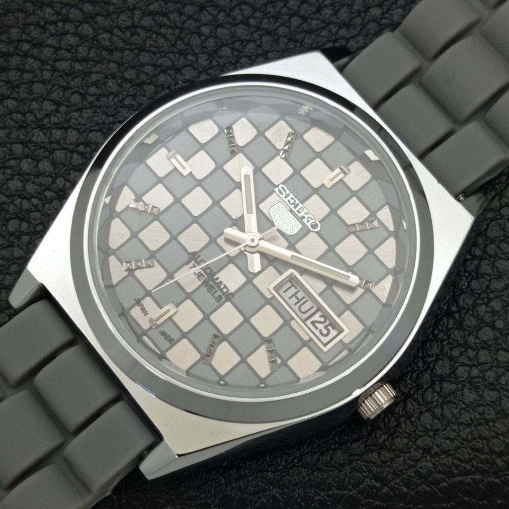 Seiko REFURBISHED VINTAGE SEIKO 5 AUTO JAPAN MENS WATCH a440216 Size 38 - 5 Thumbnail