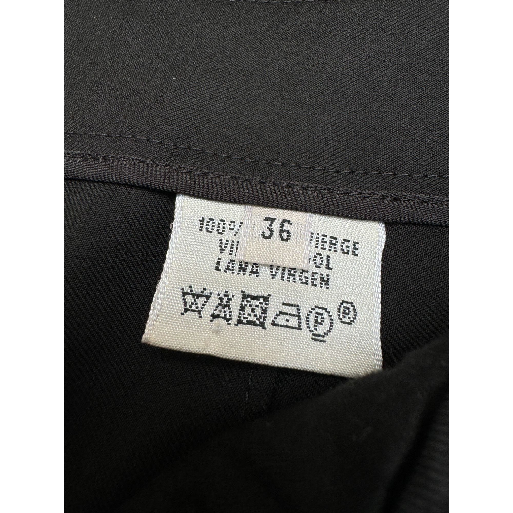 Hermes Black Virgin Wool Tailored Pants Size 26" / US 2 / IT 38 - 8 Thumbnail