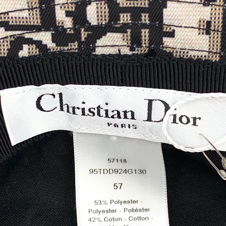 Dior Dior Teddy-D black inner logo jacquard cotton mesh fisherma Size ONE SIZE - 7 Thumbnail