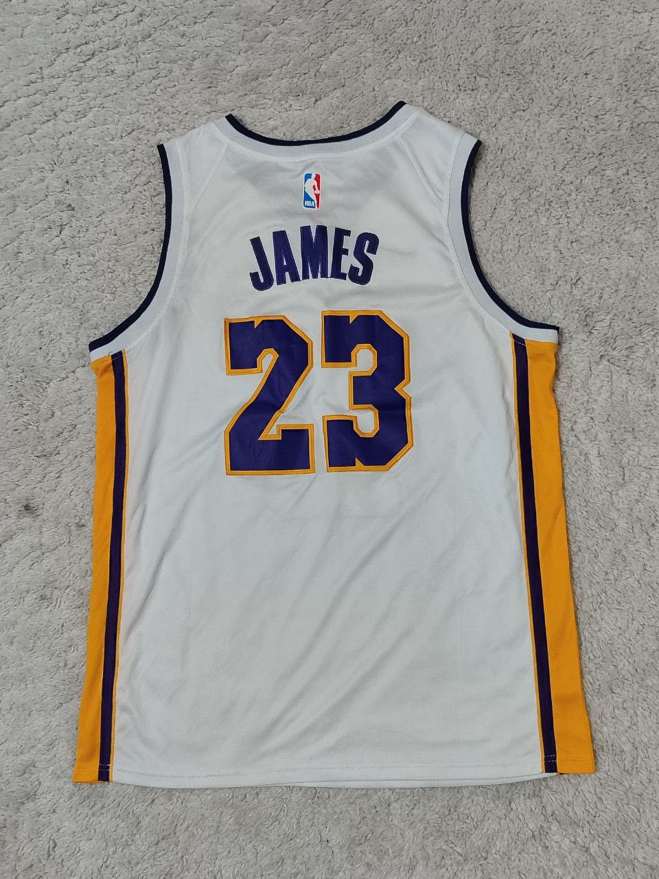 NBA × Nike × Vintage 🏀Vintage Nike Lakers Jersey James #23 Size US XL / EU 56 / 4 - 4 Thumbnail
