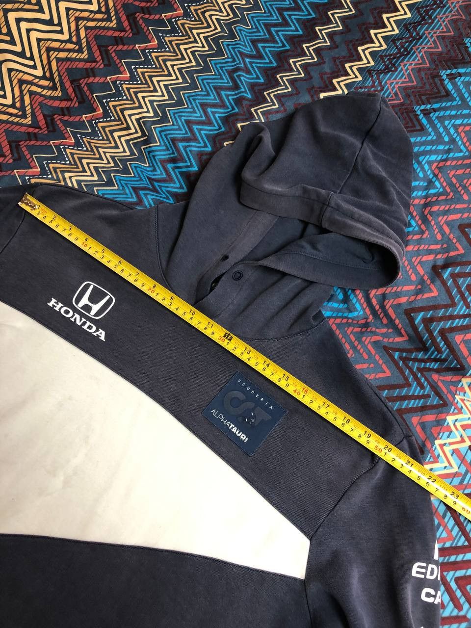 Vintage vintage streetwear Alphatauri logo Sweatshirt hoodie Size US L / EU 52-54 / 3 - 14 Thumbnail